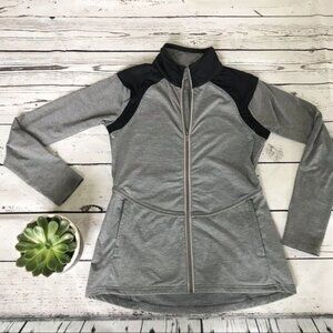 Lija Zip Up Jacket Womens Medium Long Sleeve Blue Running Tennis Golf Top Pocket